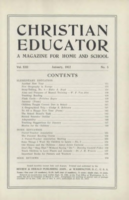 Christian Educator | January 1, 1922