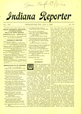 Indiana Reporter | August 1, 1906