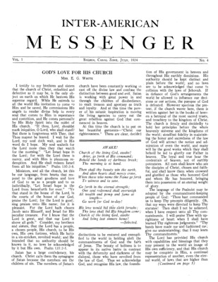 The Inter-American Messenger | July 1, 1924