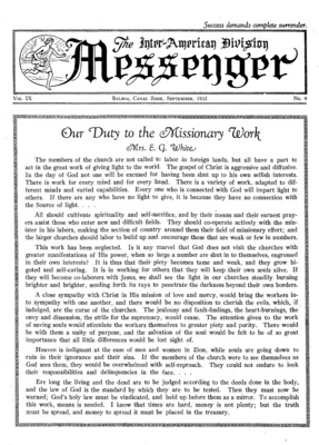 The Inter-American Division Messenger | September 1, 1932