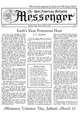 The Inter-American Division Messenger | March 1, 1933