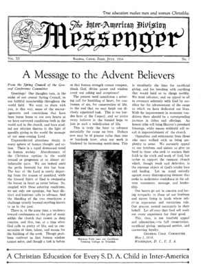 The Inter-American Division Messenger | July 1, 1934