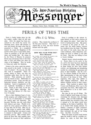 The Inter-American Division Messenger | October 1, 1934