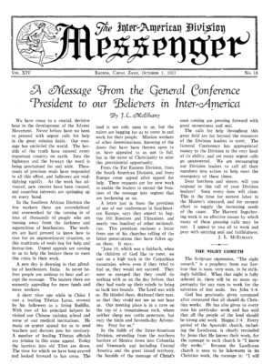 The Inter-American Division Messenger | October 1, 1937
