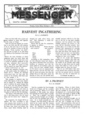 The Inter-American Division Messenger | October 1, 1939