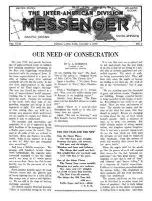 The Inter-American Division Messenger | January 1, 1940