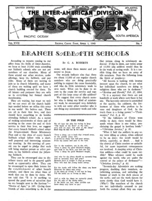 The Inter-American Division Messenger | April 1, 1940