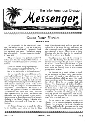 The Inter-American Division Messenger | January 1, 1955