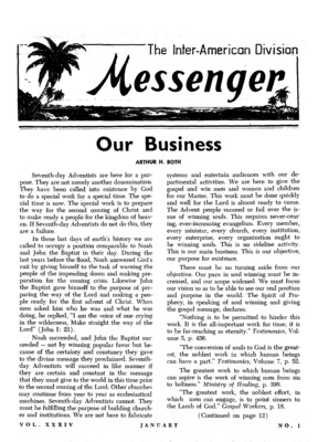 The Inter-American Division Messenger | January 1, 1957