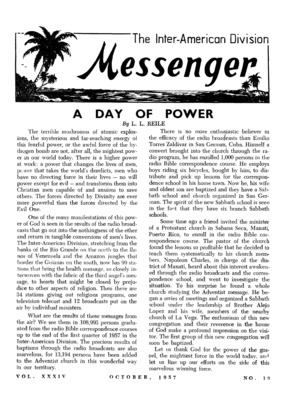 The Inter-American Division Messenger | October 1, 1957