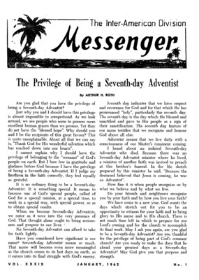 The Inter-American Division Messenger | January 1, 1962