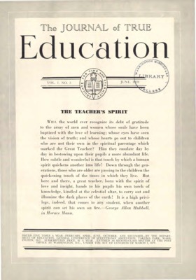 The Journal of True Education | June 1, 1939