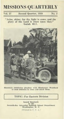 Missions Quarterly | April 1, 1938