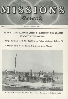 Missions Quarterly | April 1, 1958