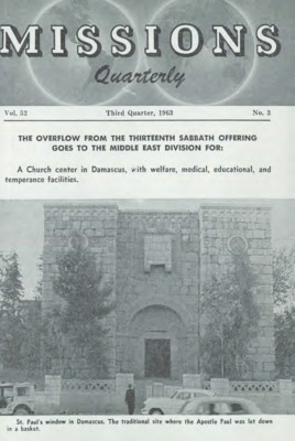 Missions Quarterly | July 1, 1963