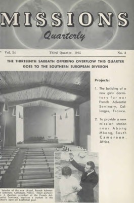 Missions Quarterly | July 1, 1965