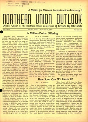 Northern Union Outlook | January 23, 1945