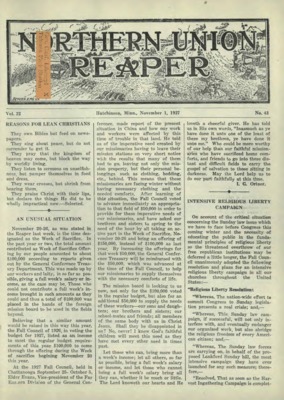 Northern Union Reaper | November 1, 1927