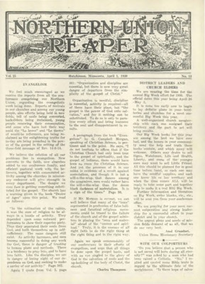 Northern Union Reaper | April 1, 1930