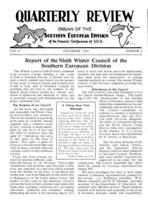Quarterly Review | December 1, 1936