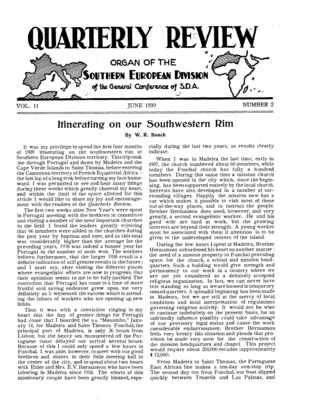 Quarterly Review | June 1, 1939