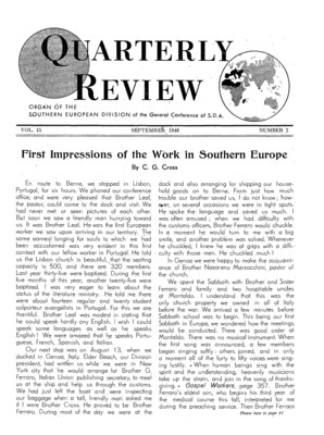 Quarterly Review | September 1, 1948