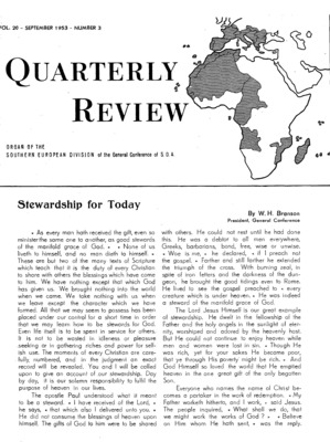 Quarterly Review | September 1, 1953