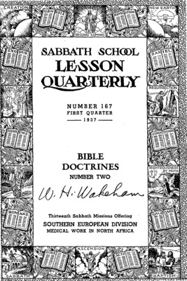 Sabbath School Quarterly | January 1, 1937