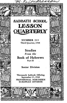 Sabbath School Quarterly | July 1, 1948