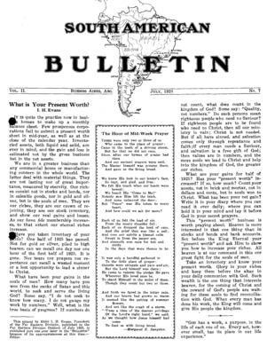 South American Bulletin | July 1, 1926
