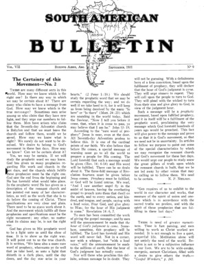 South American Bulletin | September 1, 1931