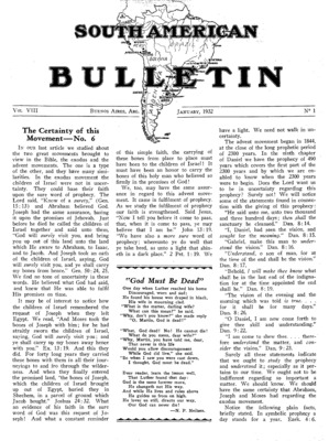 South American Bulletin | January 1, 1932