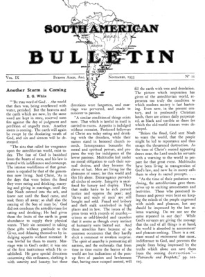 South American Bulletin | November 1, 1933