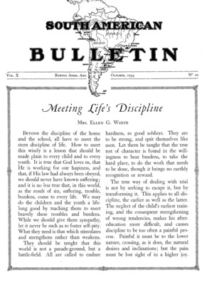 South American Bulletin | October 1, 1934