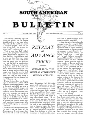 South American Bulletin | January 1, 1935