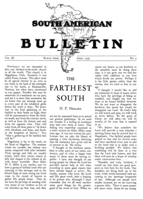South American Bulletin | April 1, 1935