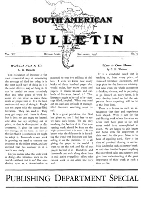 South American Bulletin | September 1, 1936