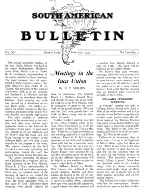 South American Bulletin | June 1, 1939