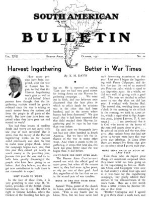 South American Bulletin | October 1, 1941