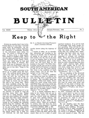 South American Bulletin | January 1, 1948