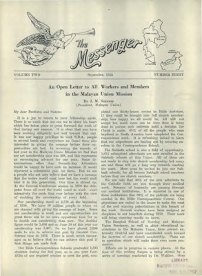 The Messenger | September 1, 1952