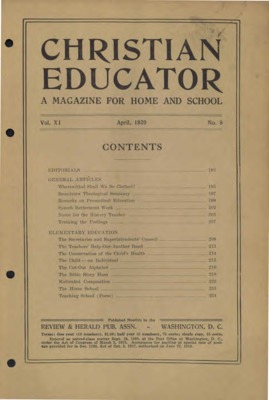 Christian Educator | April 1, 1920
