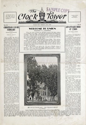 The Clock Tower | July 1, 1929