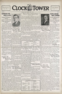 The Clock Tower | May 1, 1930