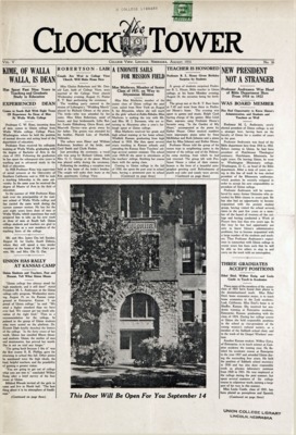 The Clock Tower | August 1, 1931