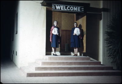 Entrance to the Woman's Club Evangelistic Meetings