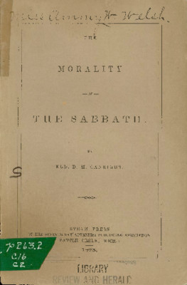 The Morality Of The Sabbath