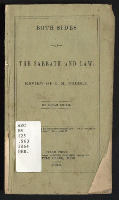 Both Sides On The Sabbath And Law
