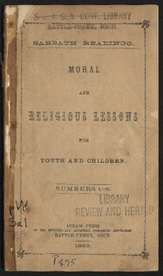 Moral And Religious Lessons For Youth And Children: Numbers 1-5