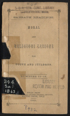 Moral And Religious Lessons For Youth And Children: Numbers 11-15